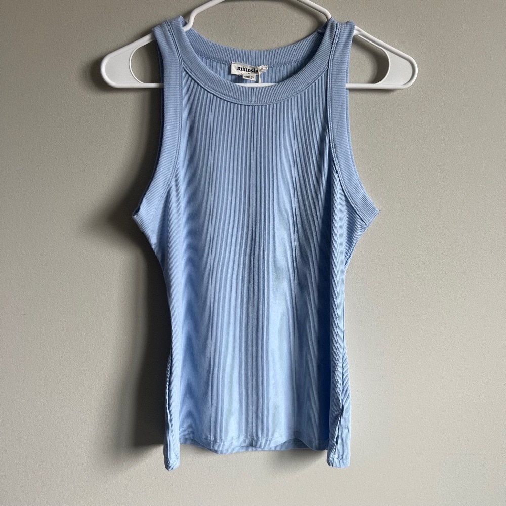 NWT Womens Mittoshop Tank Top, Powder Blue